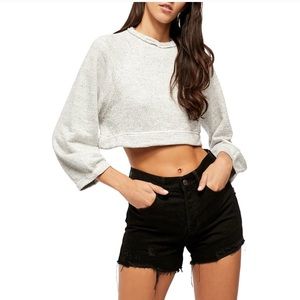 Free People Jade Cropped Pullover Sweater NWT